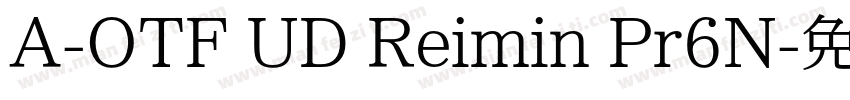 A-OTF UD Reimin Pr6N字体转换